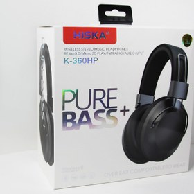 تصویر هدست بلوتوث هیسکا (HISKA) مدل K-360HP HISKA Bluetooth Headset model K-360HP