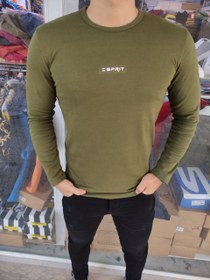 تصویر تیشرت آستین بلند سبز زیتونی اسپریت Spirit long sleeve t-shirt