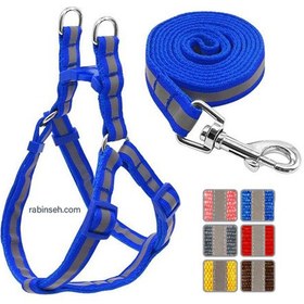 تصویر قلاده کتفی شبرنگ سایز 1/5 (مناسب وزن 3 تا 6 کیلوگرم) Dog Harness With Reflective