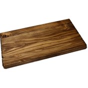 تصویر تخته سرو چوبی یک نفره، مدل روسا رنگ گردویی - 6 عدد serving board-003