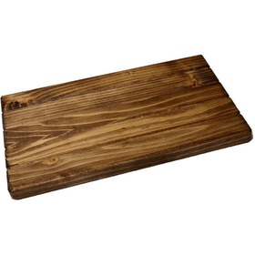 تصویر تخته سرو چوبی یک نفره، مدل روسا رنگ گردویی - 2 عدد serving board-003