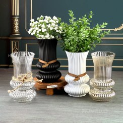 تصویر گلدان پویه برند جهان بلور 