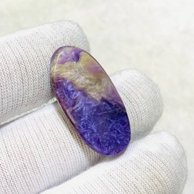 تصویر نگین چاروئيت طبيعى اصل سایز 15*31 میلی‌متر 