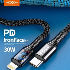 تصویر کابل شارژ USB-C به لایتنینگ موکسوم مدل MX-CB115 30W طول 1 متر 