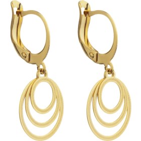 تصویر گوشواره طلا 18 عیار طرح هندسی زنانه مدل ME0990 DOUSTAN ME0990 Gold Earring For Women