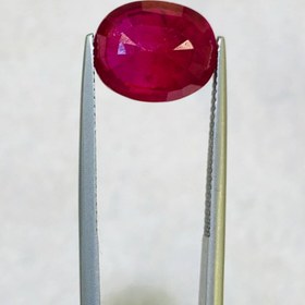 تصویر نگین یاقوت سرخ اصل سایز 13*10 میلی‌متر 