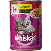 تصویر کنسرو ویسکاس ترکیه مرغ در سس گروی 400 گرمی Whiskas Chicken In Sauce 400g