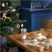 تصویر جا ادویه ایکیا VINTERFINT IKEA jar with lid floral pattern/3 pack, 13 cl