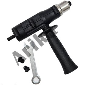 تصویر تبدیل دریل به پرچ کن مشکی 