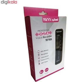 تصویر ضبط کننده صدا تسکو مدل TSCO TR 908 voice recorder tr 908 tsco