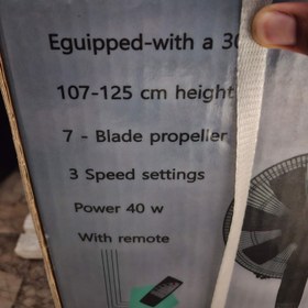 تصویر پنکه ناسیونال مدل ۱۰۷ سه حالته کنترل دار 