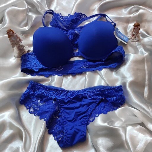 Victoria Secret Royal Blue Bra with Panty Set