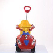تصویر ماشین کودک بی بی ماک طرح آلفا رومئو قرمز-آبی مدل ZV-10 -اسباب بازی 