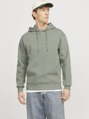 تصویر هودی پلوور با چاپ لوگو برند jack & jones Logo Print Pull Over Hoodie