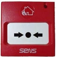 تصویر شستی اعلام حریق سنس Push fire alarm