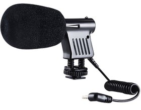 تصویر میکروفون با سیم مخصوص دوربین بویا BOYA BY-VM01 Directional Video Condenser Microphone 