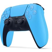 تصویر دسته PS5 آبی مدل DualSense Starlight Blue 