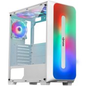 تصویر کیس کامپیوتر فاطر FG-530W RGB Mid Tower سفید Fater FG-530W RGB Mid Tower White Computer Case