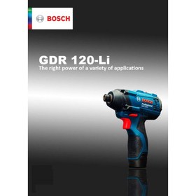 تصویر بکس شارژی 12 ولت بوش مدل GDR 120-LI Bosch GDR 120-LI Cordless Wrench