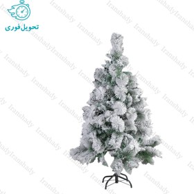 تصویر درخت کریسمس ترکیبی برف سنگین مدل ایتالیایی سایز 120 سانتی متر Christmas tree combined with heavy snow, Italian model, size 120 cm