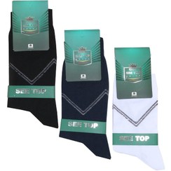 تصویر جوراب کلاسیک مردانه پک سه عددی 