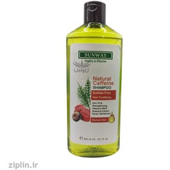 تصویر سان وی شامپو تقویت کننده مو کافئین بدون سولفات Sunway Natural Caffeine Shampoo Free Sulfate