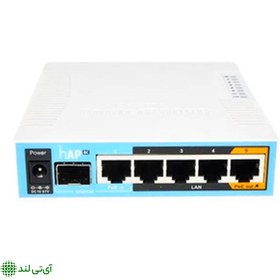 تصویر اکسس پوینت بیسیم میکروتیک مدل hAP ac RB962UiGS-5HacT2HnT hAP ac RB962UiGS-5HacT2HnT Wireless Access Point