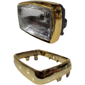 تصویر زه چراغ جلو موتور سیکلت طلایی Golden Motorcycle Headlight Frame