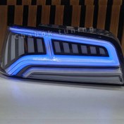 تصویر چراغ عقب پرشیا طرح آئودی آبی طلق سفید 