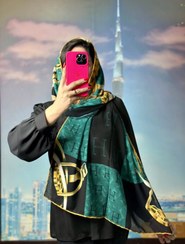 تصویر شال طرحدار حریر 