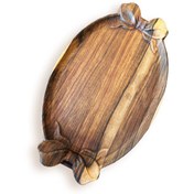 تصویر سینی چوبی پاپیونی چوب گردو 