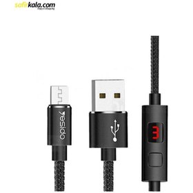 تصویر کابل USB به micro-usb یسیدو مدل Ca46 طول 1.2 متر Yesido Ca46 USB To Micro-Usb Cable 1.2M