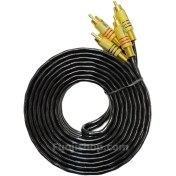 تصویر کابل RCA دو به دو ۵ متری فیش فلزی 