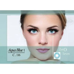 تصویر لنز چشم Aqua blue 1 (آبی دریایی) کد۱۱۶ 