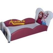 تصویر تخت خواب چرمی السا و آنا (فروزن) 