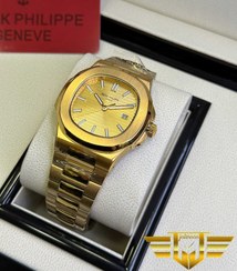 تصویر ساعت مچی مردانه پتک فیلیپ ناتیلوس طلایی Patek Philippe Nautilus 