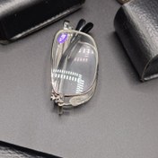 تصویر عینک مطالعه فلزی تاشو برای خواندن نوشته های ریز - شماره 