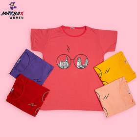 تصویر تیشرت دخترانه طرح عینک کد 1940 Girls T-shirt design glasses code 1940