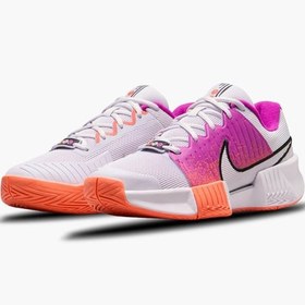 تصویر کفش تنیس زنانه نایک Nike GP Challenge Pro Premium Hard Court Tennis Shoe- سفید/صورتی 