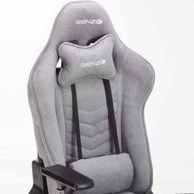 تصویر صندلی گیمینگ رنزو مدل Fabric Gray Renzo Fabric Gray Gaming Chair