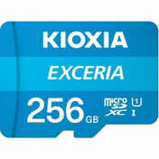 تصویر کارت حافظه میکرو اس دی کیوکسیا Exceria 256GB Kioxia Exceria LMEX1L256GG2 256GB UHS-I microSDXC Memory Card