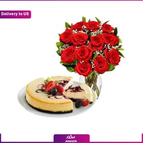 تصویر (Delivery to USA) Roses with Berry Chocolate 