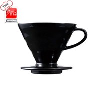 تصویر دریپر قهوه V60 سرامیکی و فلزی 