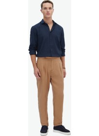 تصویر شلوار بافتنی کژوال قهوه‌ای روشن برند kip Light Brown Woven Casual Trousers