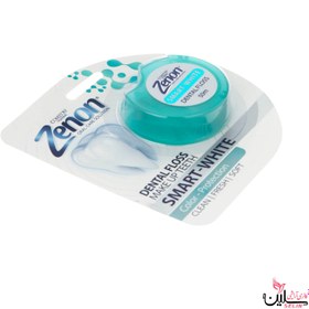 تصویر نخ دندان سفید کننده دندان اسمارت وایت زنون کامان 50 متر Smart White Zenon Come'on Tooth Whitening Floss 50m