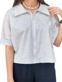 تصویر بامبر جکت - صورتی 