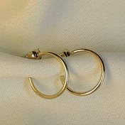 تصویر گوشواره استیل گرد ریز ساده 