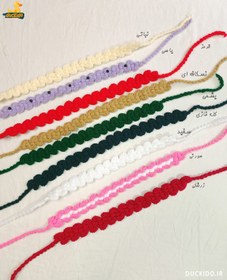 تصویر هدبند قلاب بافی کد 1485 