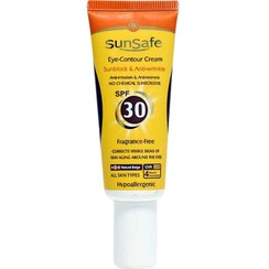 تصویر کرم دور چشم حاوی ضد آفتاب SPF30 رنگی سان سیف 
