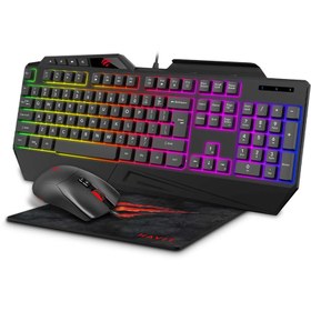 تصویر کیبورد و ماوس هویت مدل KB889CM گیمینگ Havit KB889CM gaming Keyboard and Mouse